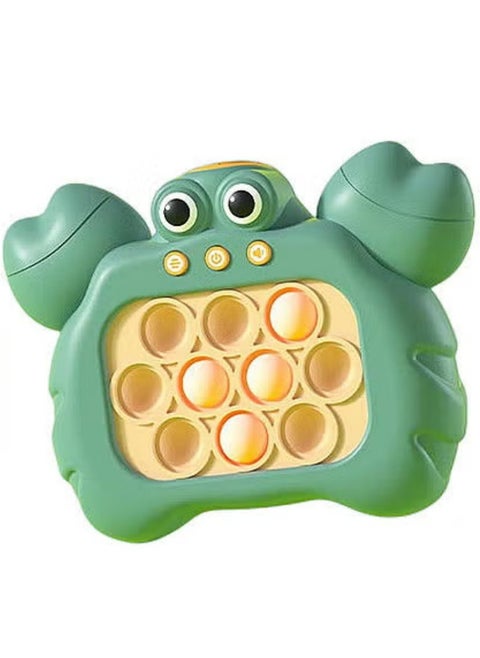 Quick Push Bubbles Game Console, Push Button Puzzle Pop Game, Anti-Stress Breakthrough Puzzle Game Machine, Sensory Fidget Toys for Autism, Hand-Eye Coordination Game, Crab Shape,Handheld Game for Kids for 3+ Years Old . Sensory Fidget Toys for Kids for 3+ Years Old . Birthday Gifts for Boys Girls Teens(Crab)