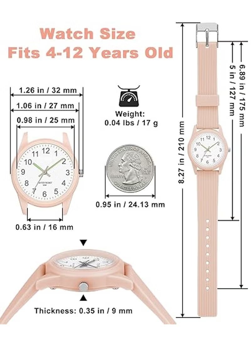 Kids Analog Watches for Girls Boys Watches with Soft Band Learning Time 50M Waterproof Children Watch Easy to Read for Ages 4-12 Kids Gift - Image 4