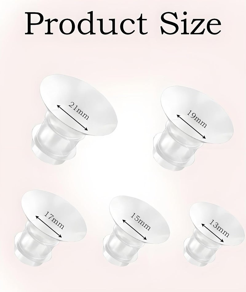 QuickHaven 10pcs Flange Insert for Breast Pump, Flange Size for Breast Pump, Flange for Breast Pump Multi-Size Flange Set for Comfortable Pumping, Ideal Breast Pump Accessories for Nursing Mothers - Image 2
