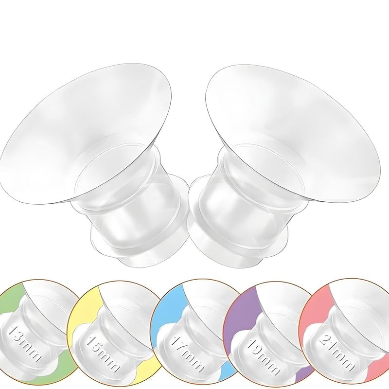 QuickHaven 10pcs Flange Insert for Breast Pump, Flange Size for Breast Pump, Flange for Breast Pump Multi-Size Flange Set for Comfortable Pumping, Ideal Breast Pump Accessories for Nursing Mothers - Image 1