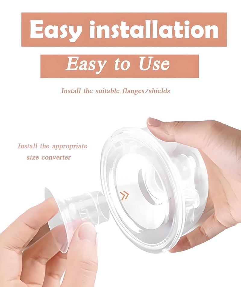 QuickHaven 10pcs Flange Insert for Breast Pump, Flange Size for Breast Pump, Flange for Breast Pump Multi-Size Flange Set for Comfortable Pumping, Ideal Breast Pump Accessories for Nursing Mothers - Image 5