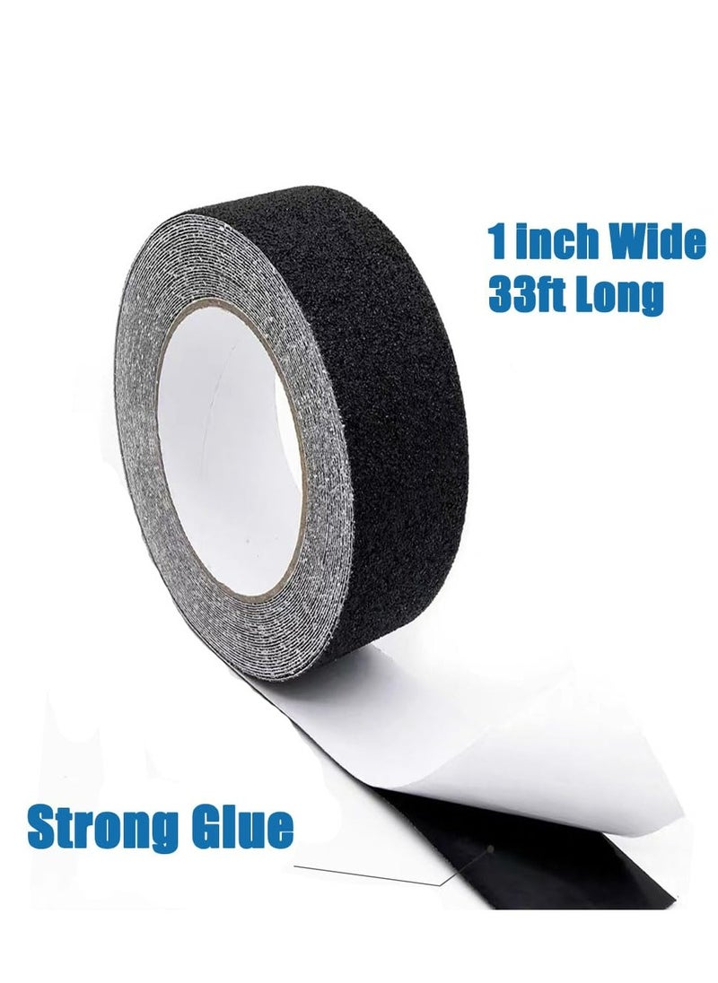 Oasisgalore 1-Inch x 33 Feet Black Heavy Duty Anti-Slip Grip Tape for Stairs,  Ramps and Tread Staircases.  - Image 2