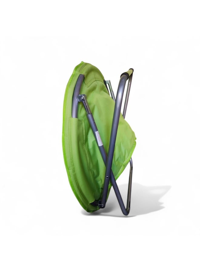 Green Pattern Cocoon Folding Chair - Image 4