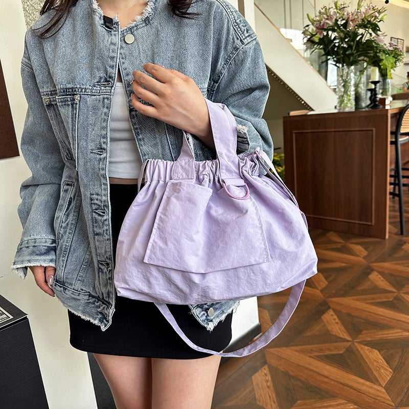 Nylon Shopper Tote Bag - Candy Colors - Image 1