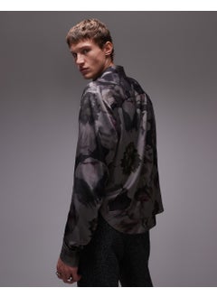 TOPMAN Long Sleeve Floral Printed Shirt  - Image 2