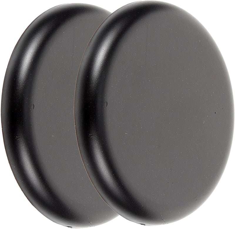 Ciieeo 2pcs Decorative Wall Hole Covers Easy Paste Installation for Drywall Tile Round Shape Stylish Black Design for Concealing Unsightly Openings - Image 1
