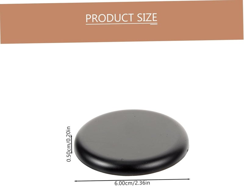 Ciieeo 2pcs Decorative Wall Hole Covers Easy Paste Installation for Drywall Tile Round Shape Stylish Black Design for Concealing Unsightly Openings - Image 3