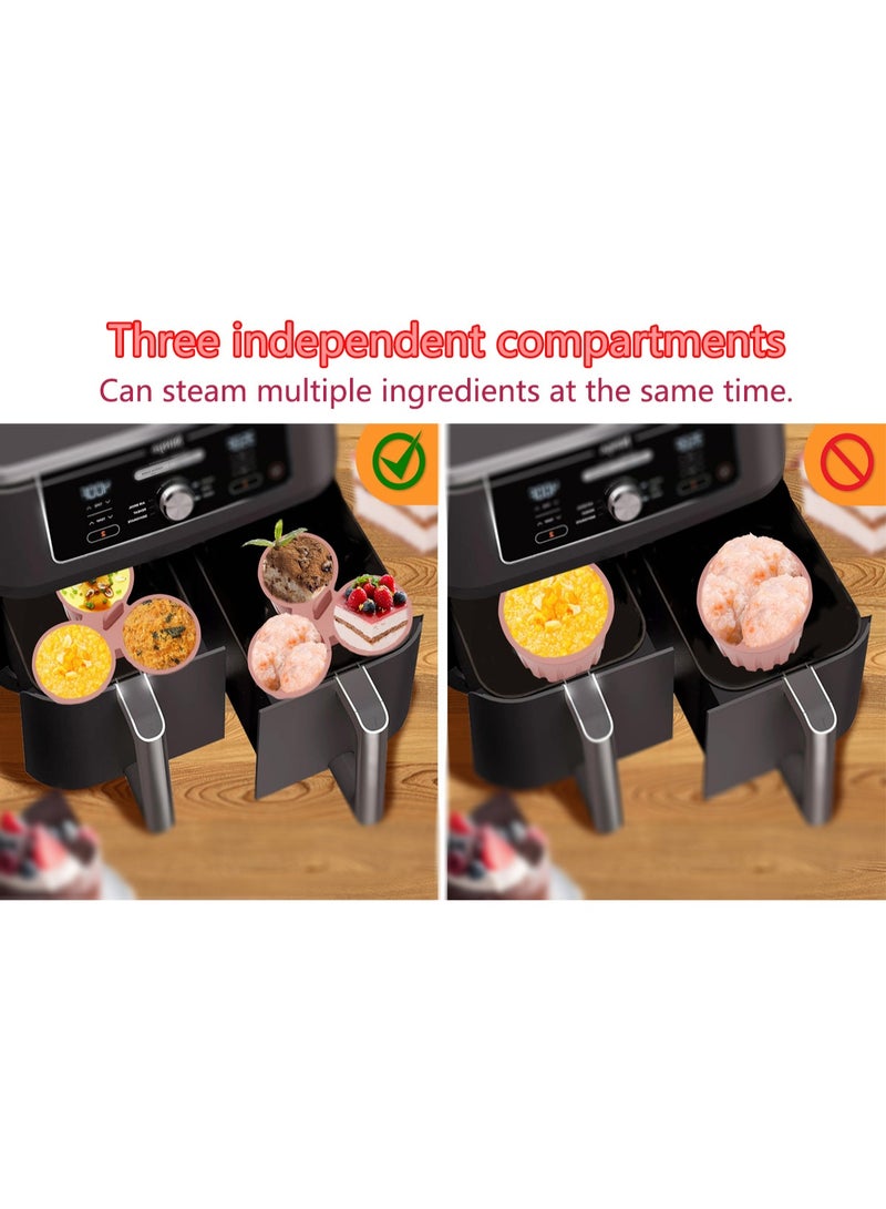 1 Piece Silicone Air Fryer Baking Cup Easy to Clean Egg Cooking Mold Pink - Image 5