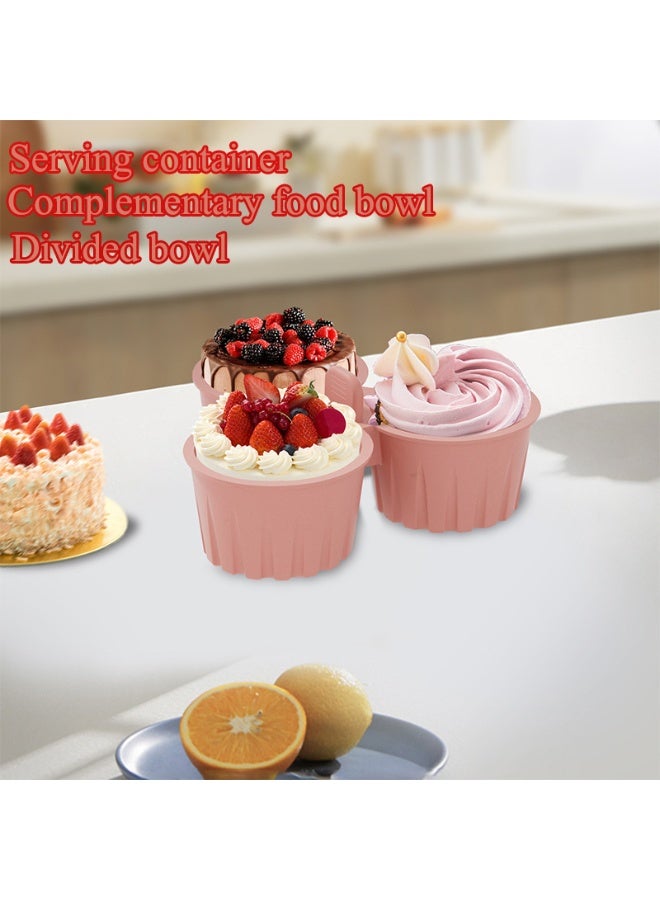 1 Piece Silicone Air Fryer Baking Cup Easy to Clean Egg Cooking Mold Pink - Image 2