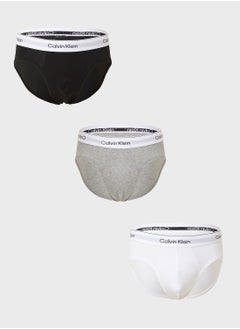 CALVIN KLEIN Icon Cotton Stretch Hip Brief - 3 Pack  - Image 1