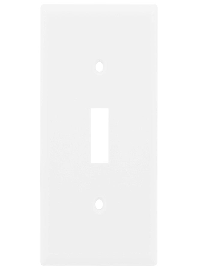 Power Gear Single Wall Plate Cover, 1 Gang, Outlet Covers, Light switch cover, 2.75" x 4.5", Screws Included, White, 07174 - Image 1