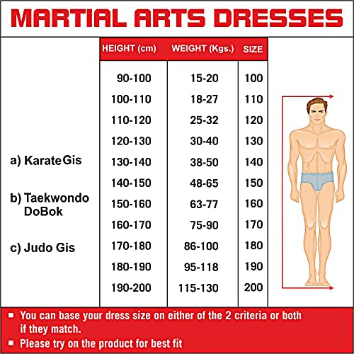 USI UNIVERSAL Unisex Polycotton Maxi Casual Style Karate Dress (_White_130Cm.) - Image 5