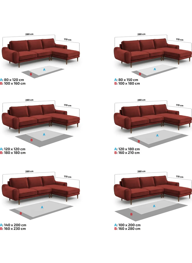 Vagonik Wagonic Checkerboard Patterned Digital Printed Carpet Non-Slip Based Washable Carpet