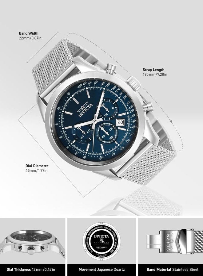 Invicta Men's Quartz Watch, Chronograph Display and Stainless Steel Strap 24209 - Image 3