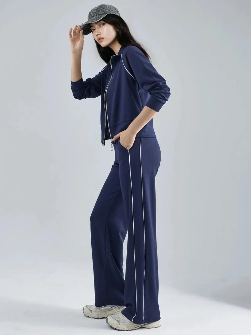 زوبعة طقم قطعتين سويت شيرت وبنطلون بسحاب من المودال من مجموعة بيرسان