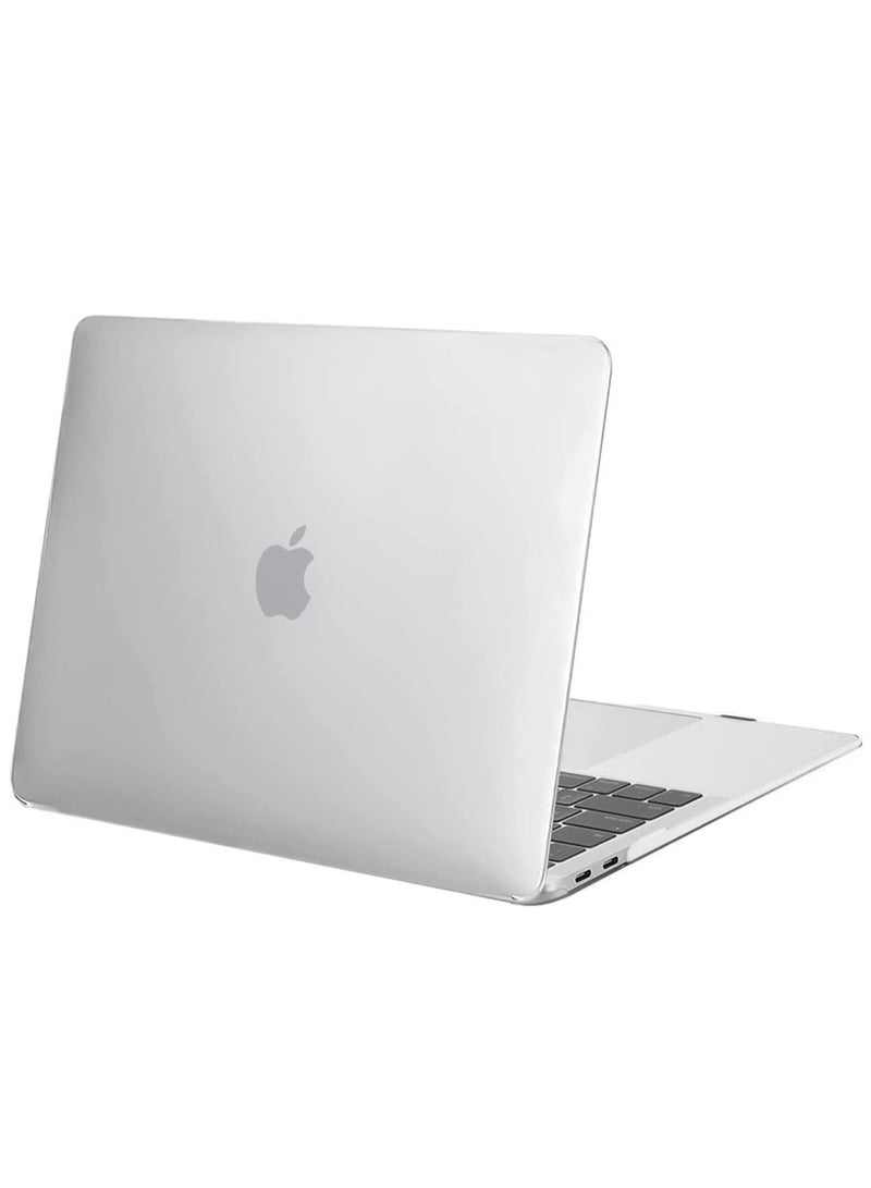 جراب MacBook Air 13.6 بوصة 2022 2023 Release A2681 M2 رقاقة مع شاشة Liquid Retina و Touch ID واقي من البلاستيك الصلب وغطاء لوحة المفاتيح باللون الأبيض - Image 3