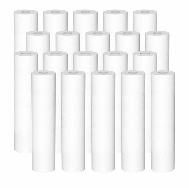 Ocean Drop 5 Micron 10 x 25 pp Spun Sediment Filter Replacement Whole House Pre Filter Cartridge for PreFilter Housing Compatible with All Type of 10inch Water Filters Pack of 20 - Image 1
