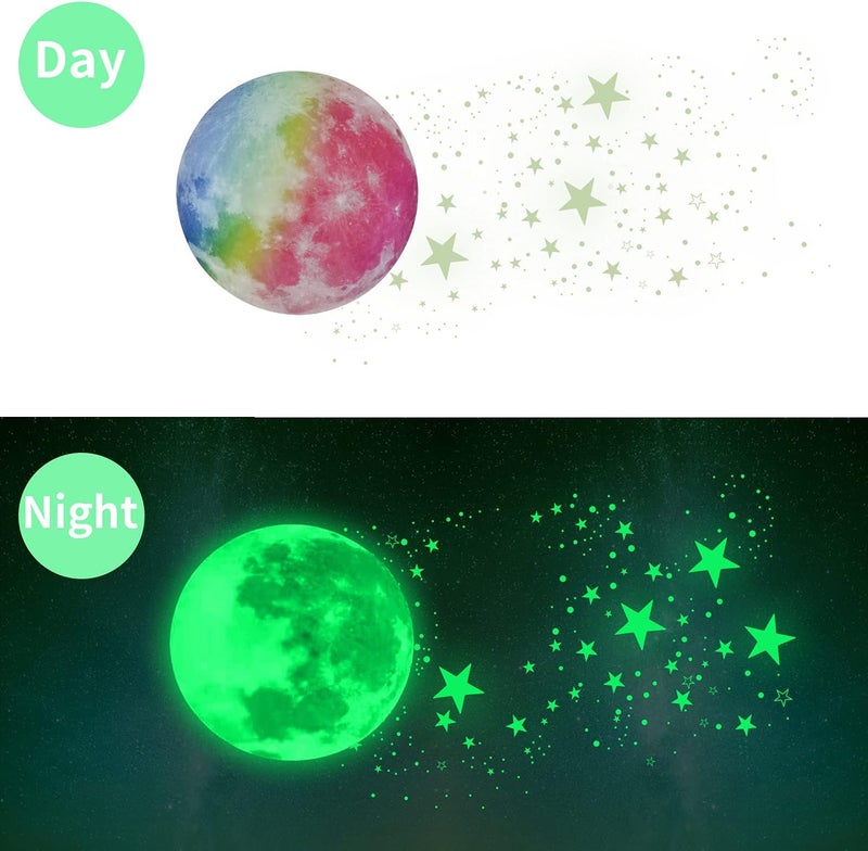 AMURTH Glow in The Dark Stars for Ceiling,Star Decorations for Bedroom,Kids Boys Girls Room Decor,Wall Stickers for Bedroom,Play Room,Wall Decorations,Best Birthday Gift - Image 3