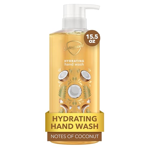 Safeguard Liquid Hand Soap, Micellar Deep Cleansing, Washes Away 99% Bacteria, Made with Natural Moisturizers, Enriched with Skin Conditioners, PH Balanced, Coconut Scent 15.5 oz - Image 1