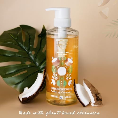 Safeguard Liquid Hand Soap, Micellar Deep Cleansing, Washes Away 99% Bacteria, Made with Natural Moisturizers, Enriched with Skin Conditioners, PH Balanced, Coconut Scent 15.5 oz - Image 5