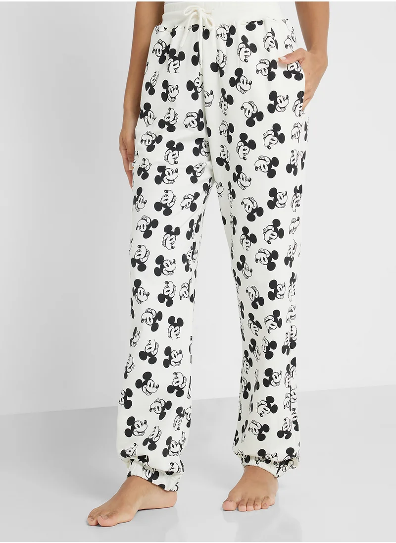 ديزني Mickey Sweattop & Jogger Pyjama Set