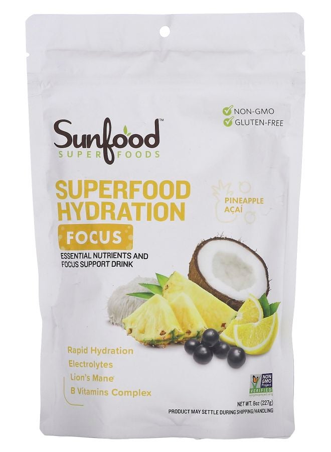 Superfood Hydration Focus Pineapple Acai 8 oz (227 g)