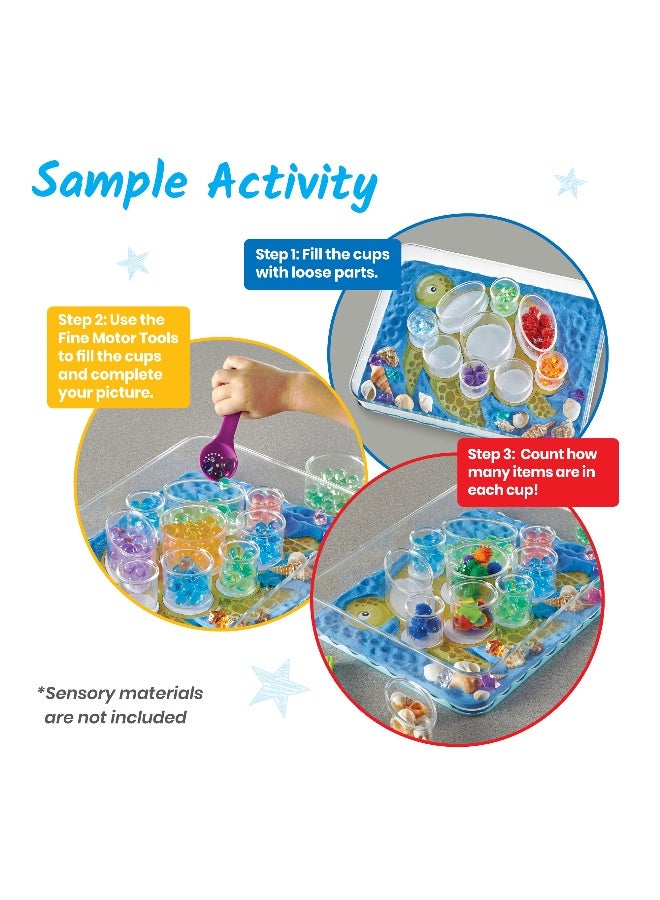 Learning Resources Create Your Play Sensory Tray (3-Piece Set, Lidded Bin & Dividers, Ages 3+) - Image 2