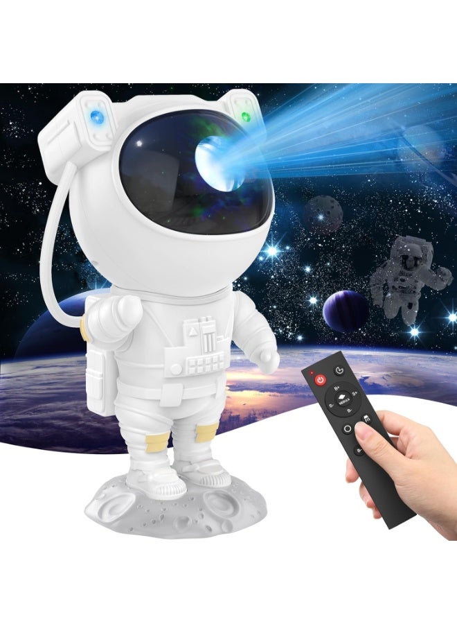 منتقي Astronaut Star Projector Night Light – LED Galaxy Projector for Kids, Colour Changing Nebula Lamp, Remote & Timer, 360° Adjustable Star Light for Baby Nursery, Bedroom, Gifts for Boys & Girls - Image 1
