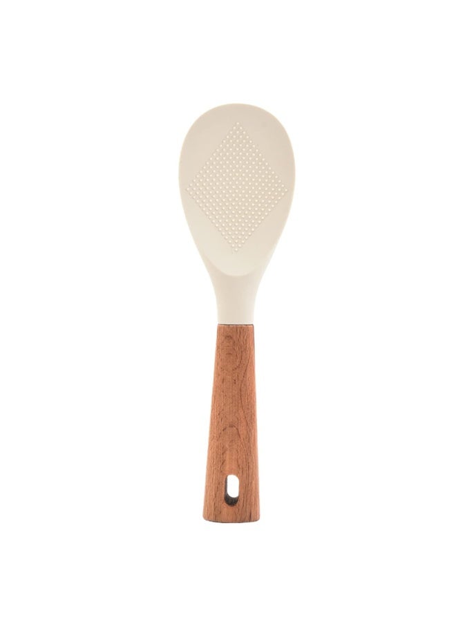 Peachjoy Rice Paddle, Kitchenware Cooker Rice Spatula, Silicone Standing Non-Stick Spoon, Convenient High Heat Resistant, Serve Rices Gadget - Image 1