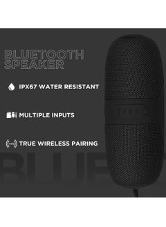 Volkano Volkano Flow Series Portable Bluetooth Speaker With IPX5 Waterproof-Black  - Image 2