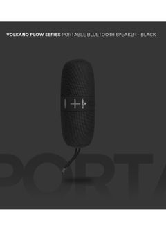 Volkano Volkano Flow Series Portable Bluetooth Speaker With IPX5 Waterproof-Black  - Image 4