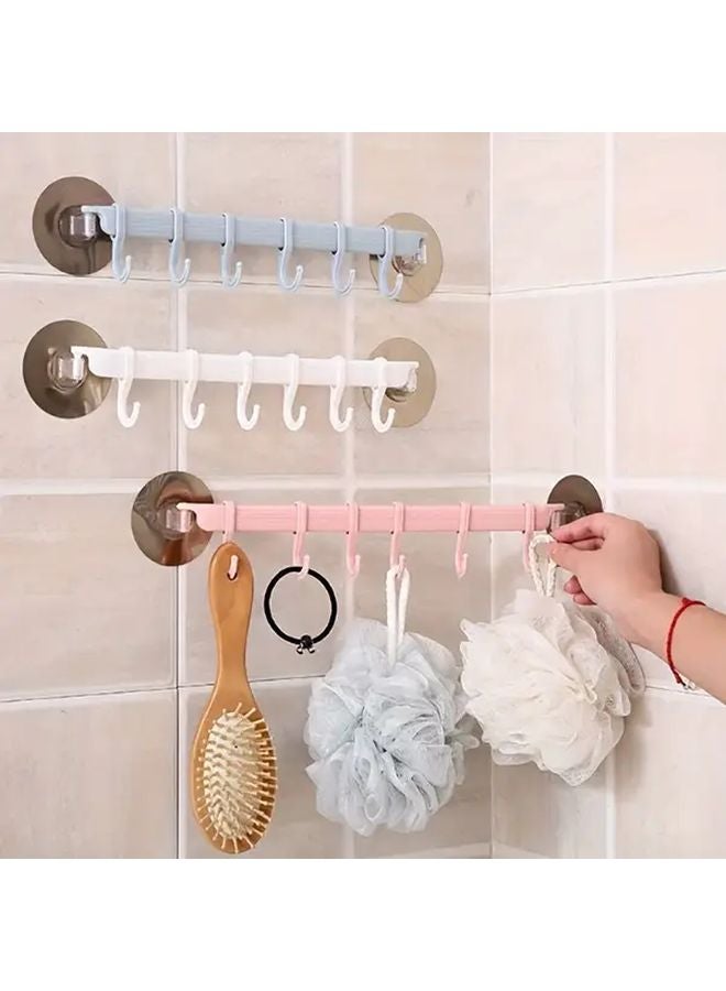 Blue Wall Mounted Adhesive Organizer No Drill Installation Space Saving - Image 2