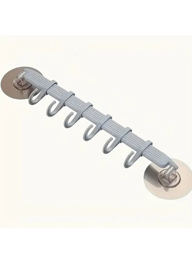 Blue Wall Mounted Adhesive Organizer No Drill Installation Space Saving - Image 1