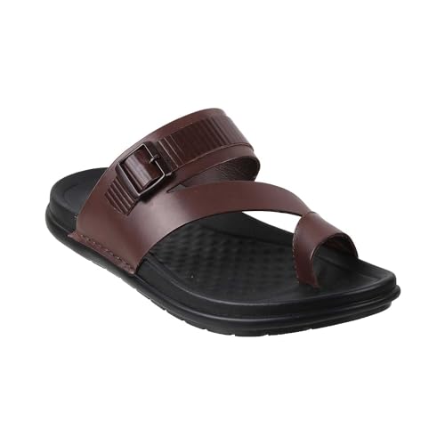 Metro Men Brown Casual Synthetic Sandals Uk/8 Eu/42 (16-285) - Image 2