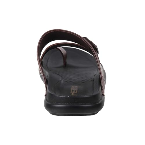 Metro Men Brown Casual Synthetic Sandals Uk/8 Eu/42 (16-285) - Image 4