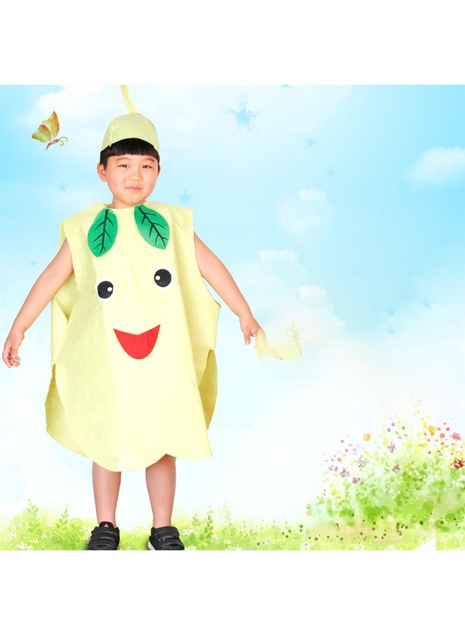 اتش واي أطفال فواكه خضروات وطبيعة ازياء بدلات ملابس فاخرة اللباس حفلة بنين وبنات بدلة زي مع قبعة (كمثرى) - Image 5