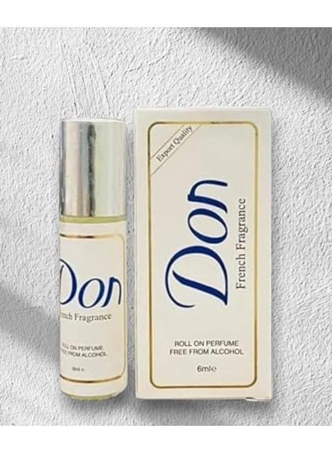 don French Fragrance Roll On Perfume 6ml 6 Pcs - Image 2