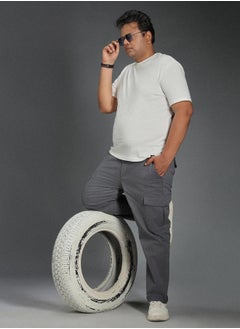 HIGH STAR Men Charcoal Trousers  - Image 1