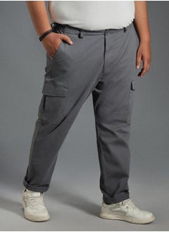 HIGH STAR Men Charcoal Trousers  - Image 2