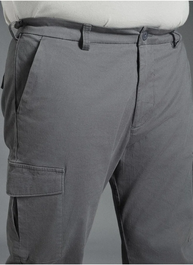HIGH STAR Men Charcoal Trousers