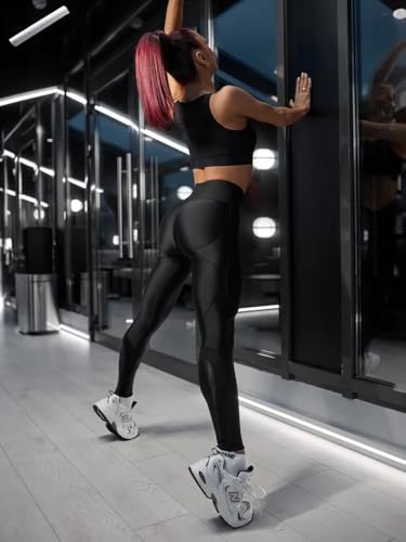 Bona Fide High Waisted Tummy Control Leggings for Women - Body Shaping Workout Leggings High Waist - Gym Legging, Yoga Pants - Image 5