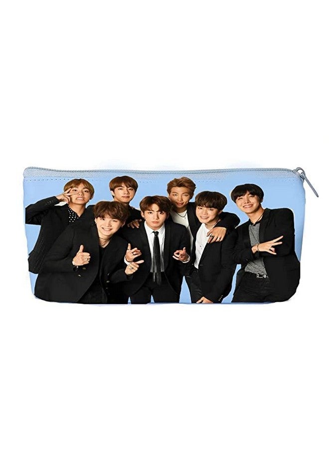 BriKSHi BTS Pouch Zipper Pouch Pencil Case Makeup Purse Travelling Bag for Girls (1 Pc) - Image 1