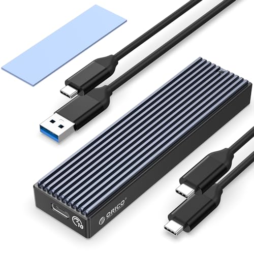 Orico حافظة ORICO M.2 NVMe SATA SSD، USB 3.1 Gen 2 (10 جيجابت في الثانية) إلى حافظة SSD PCI-E تدعم UASP لحجم 2230/2242/2260/2280 (M.2 NVMe/SATA) - Image 1