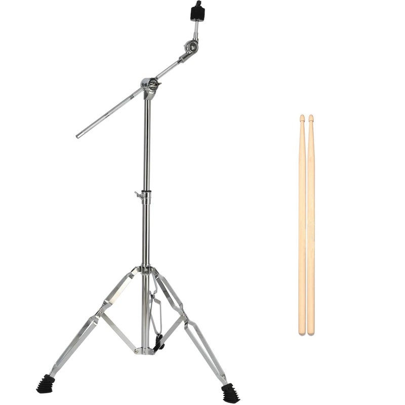 A-xctoe Axctoe Standard Cymbal Boom Stand Double Braced Adjustable Cymbal Stand 28472 for Drum Hardware Percussion Mount Holder Gear Set Drum Hardware Set for Mounting Crash Ride Splash Cymbals - Image 2
