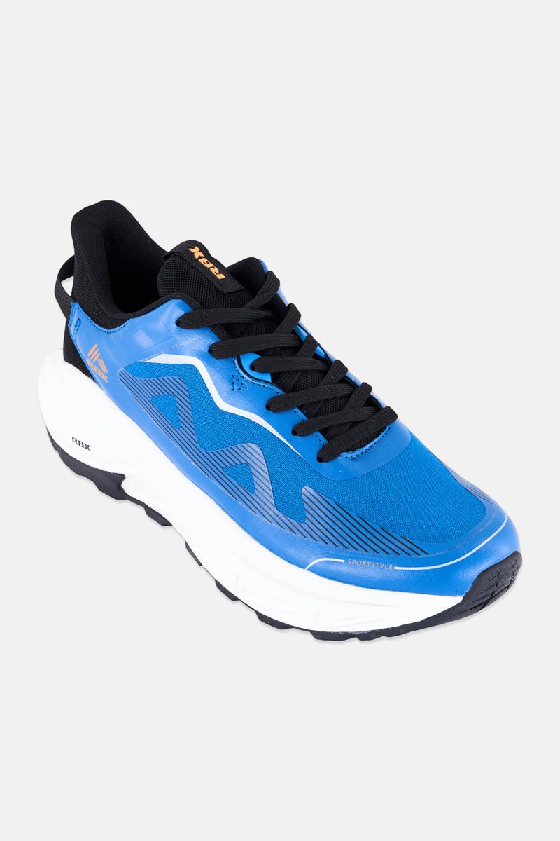 RBX Men Lace Up Running Shoes, Blue - Image 1