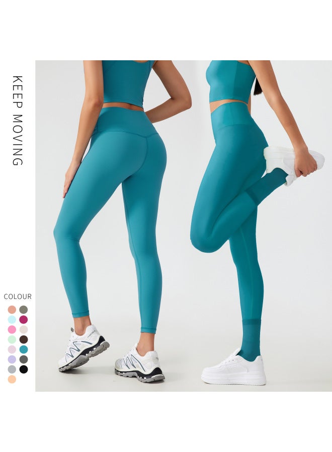 Nude Shaping Yoga Clothing Set Push-up Anti-sagging Sports Bra High Waist Hip Lifting Yoga Fitness Nine-point Pants For Women - Image 3