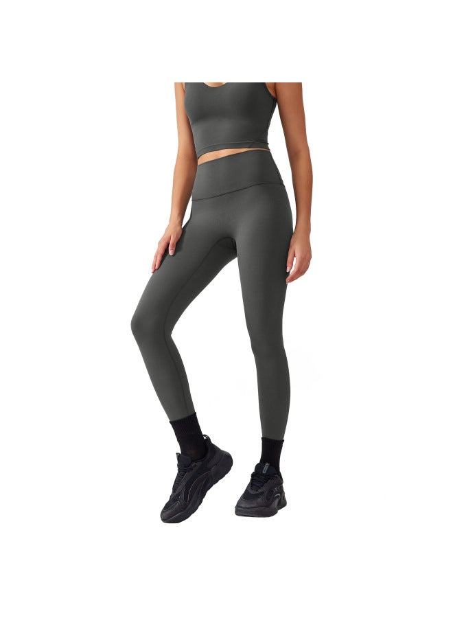 Nude Shaping Yoga Clothing Set Push-up Anti-sagging Sports Bra High Waist Hip Lifting Yoga Fitness Nine-point Pants For Women - Image 5