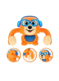 MUMS PLANET Dancing Monkey Toy with Voice/Touch Sensor, Rolling & Spinning Monkey Doll Toy, Light & Sound Effect Toys for Toddler, Voice Controlled Banana Sensored Monkey, Durable ABS Plastic - WITH BATTERY  - Image 3