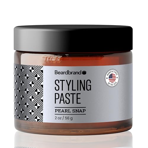 Beardbrand Beard Styling Paste Medium Hold and Natural Look Hair Paste for Men Versatile Hair Styling Cream Teakwood Rosemary Citrus Scent 56 grams - Image 1