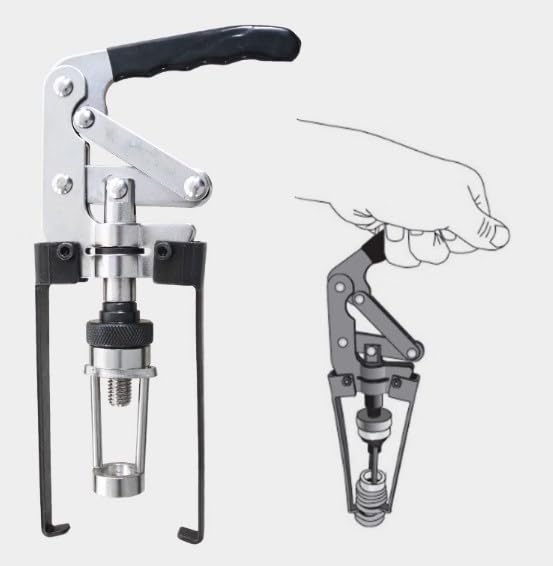 ZERONE Valve Spring Removal Tool,Valve Compressor Tool Overhead Valve Spring Compressor Removal Tool Engines Seal Keeper Replacemet,Valve Compressor Tool for Most Trucks Cars Removing Valve Springs Retainer - Image 2